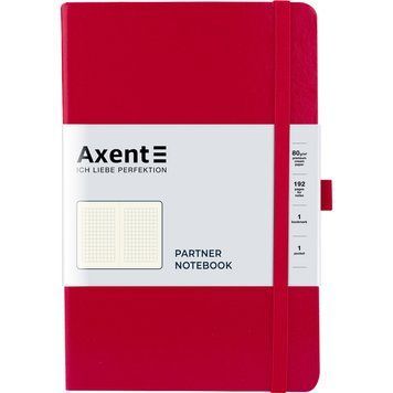 Книга записна Partner, 125*195, 96арк, кліт, черв 8201-03-A фото