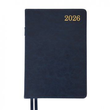 Щоденник А5 Leo Planner датований 2026 "City", твердий, синій, 368 сторінок 252667 фото