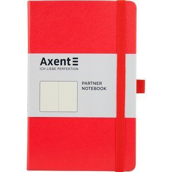 Книга записна Axent Partner 8307-05-A, A5-, 125x195 мм, 96 аркушів, нелінований, тверда обкладинка, червона 8307-05-A фото