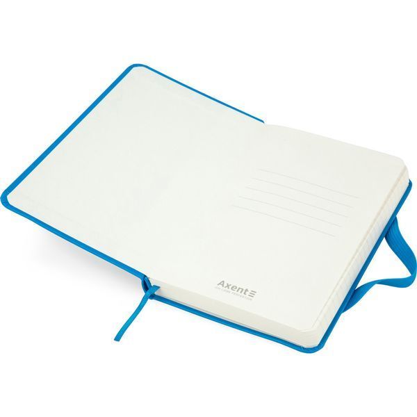 Книга записна Axent Partner 8301-07-A, A6-, 95x140 мм, 96 аркушів, клітинка, тверда обкладинка, блакитна 8301-07-A фото