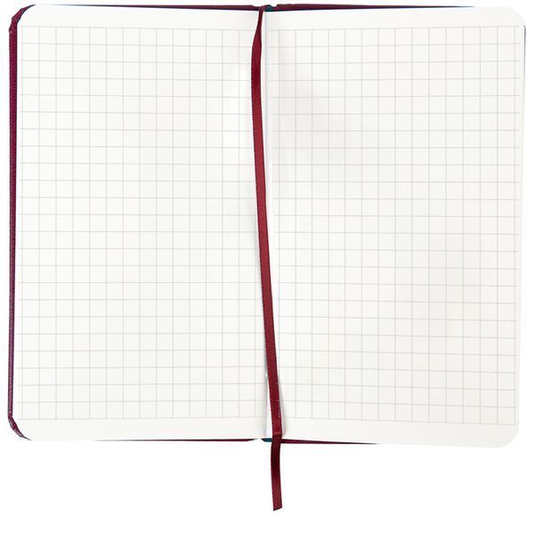 Книга записна Axent Partner 8301-46-A, 90x150 мм, 96 аркушів, клітинка, тверда обкладинка, винна 8301-46-A фото