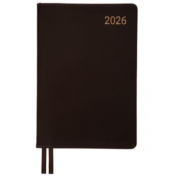 Щоденник А5 Leo Planner датований 2026 "Aldento", інтегральний, темно-коричневий, 368 сторінок 252673 фото