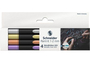 Набір лайнерів металік Schneider Paint-It 1-2 мм 4 шт. ML02011501 фото