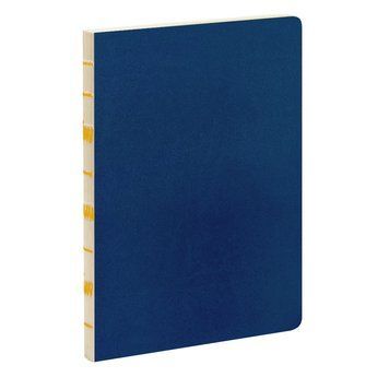 Записна книжка скетчбук А5 128 аркушів, штучна шкіра синя 131/2-0650 фото