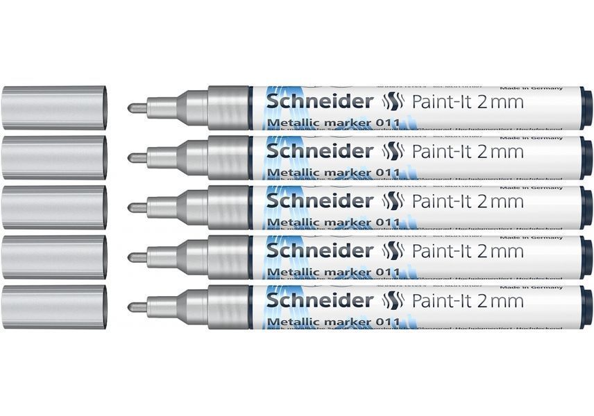 Маркер металік Schneider Paint-It 2.0 мм срібний ML01101007 фото