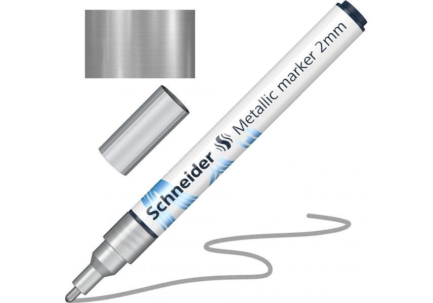 Маркер металік Schneider Paint-It 2.0 мм срібний ML01101007 фото