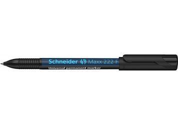 Маркер перманентний (спиртовий) універсальний SCHNEIDER MAXX 222 F 0,7 мм, чорний S112201 фото