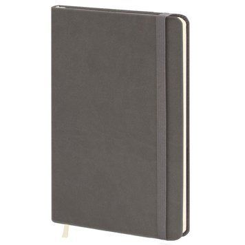 Записна книжка А5 в клітинку Vivella на гумці сірий 452/1-PE-2011 фото