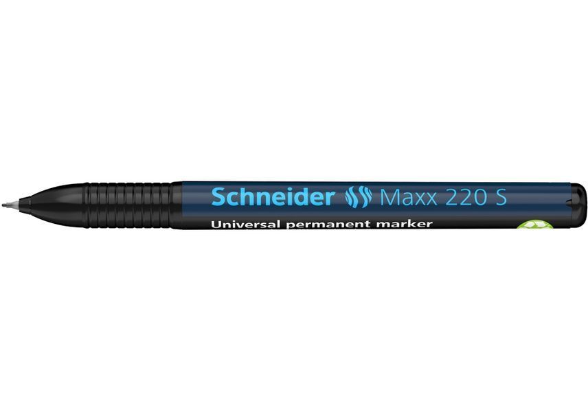 Маркер перманентний (спиртовий) універсальний SCHNEIDER MAXX 220 S 0,4 мм, чорний S112401 фото