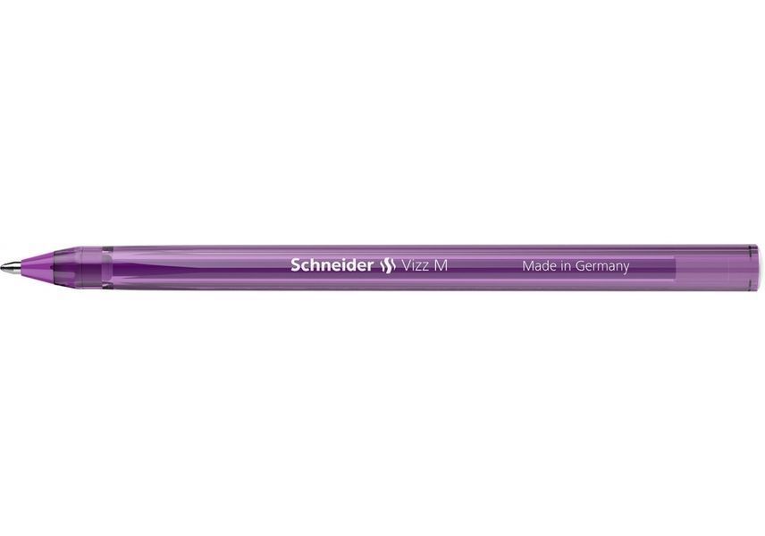 Ручка масляна SCHNEIDER VIZZ M 0,7 мм, пише фіолетовим S102208 фото
