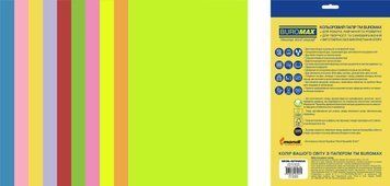 Набір кольорового паперу NEON+INTENSIVE, EUROMAX, 10 кол., 20 арк., А4, 80 г/м&sup2; BM.2721820E-99. фото