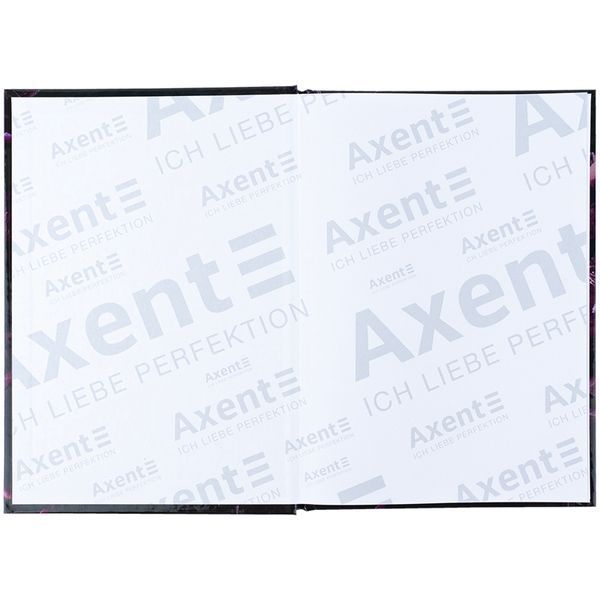 Книга записна Axent Purple fleur 8459-2-A, А5, 96 аркушів, клітинка, тверда обкладинка 8459-2-A фото