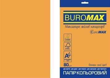 Папір кольоровий NEON, EUROMAX, помаранч., 20 арк., А4, 80 г/м&sup2; BM.2721520E-11 фото