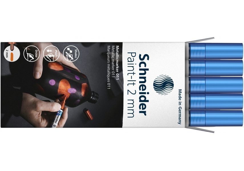 Маркер металік Schneider Paint-It 2.0 мм синій ML01101025 фото