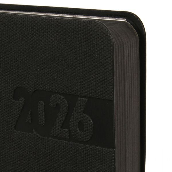 Щоденник А5 Leo Planner датований 2026 "Boss", м'який, чорний, 368 сторінок 252634 фото