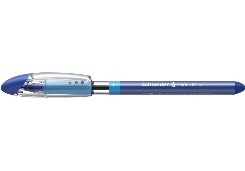Ручка масляна Schneider SLIDER F синя S151003 фото