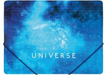 Папка пластикова А4 на гумках Optima "Universe", асорті O31664 фото