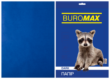 Папір кольоровий DARK, т.-синій, 20 арк., А4, 80 г/м&sup2; BM.2721420-02 фото