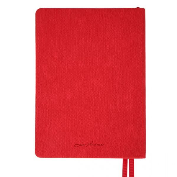 Щоденник А5 Leo Planner датований 2026 "Boss", м'який, червоний, 368 сторінок 252636 фото