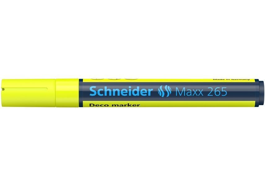 Маркер крейдовий SCHNEIDER MAXX 265 2-3 мм, жовтий S126505 фото