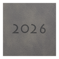 Щоденник датований 2026 FORTUNA, A5, сірий, штучна шкіра BM.21102-09 фото
