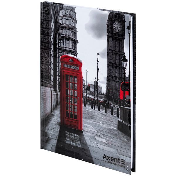 Книга записна Axent R&B Telephone 8457-5-A, А5, 96 аркушів, клітинка, тверда обкладинка 8457-5-A фото