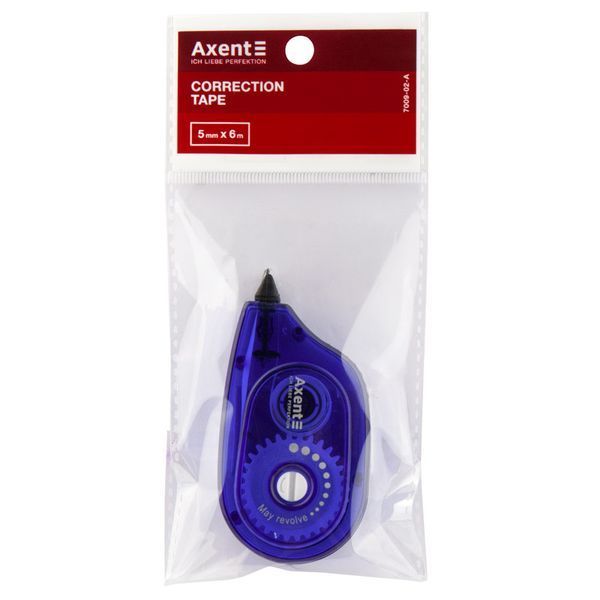 Стрічка корегуюча Axent 7009-02-A, 5 мм х 6 м, синя 7009-02-A фото