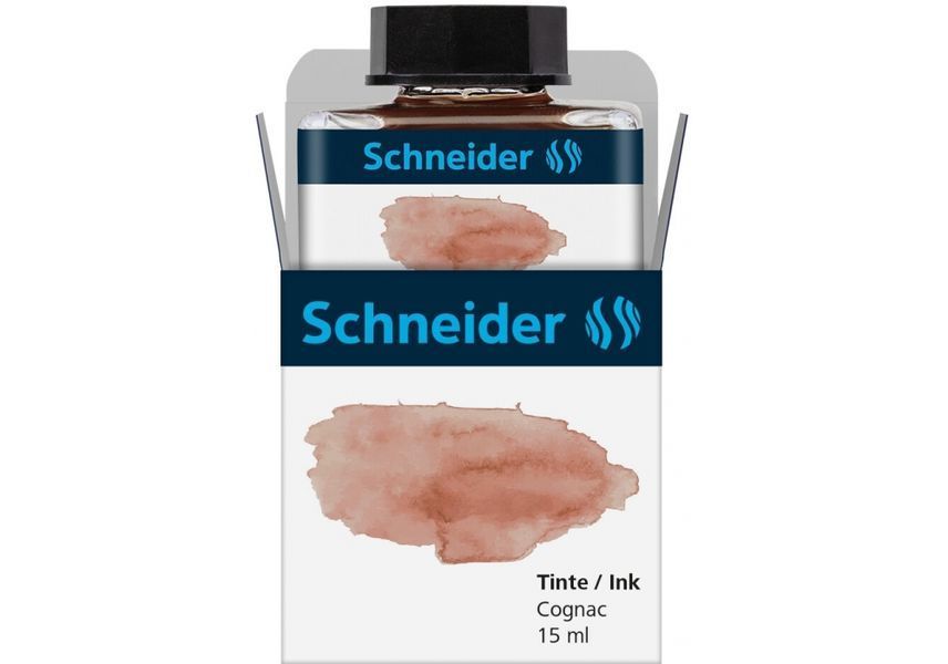 Флакон з рідкими чорнилами до перових ручок SCHNEIDER 15 мл, коньячний S6937 фото
