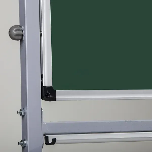 Дошка UkrBoards оборотна крейдова / коліщатка / двостороння 90х120 см (UB-R90х120G) UB-R90x120G фото