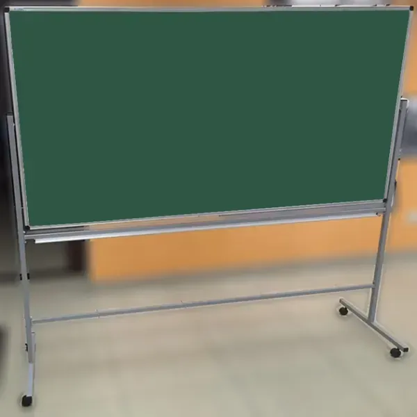 Дошка UkrBoards оборотна крейдова / коліщатка / двостороння 90х120 см (UB-R90х120G) UB-R90x120G фото