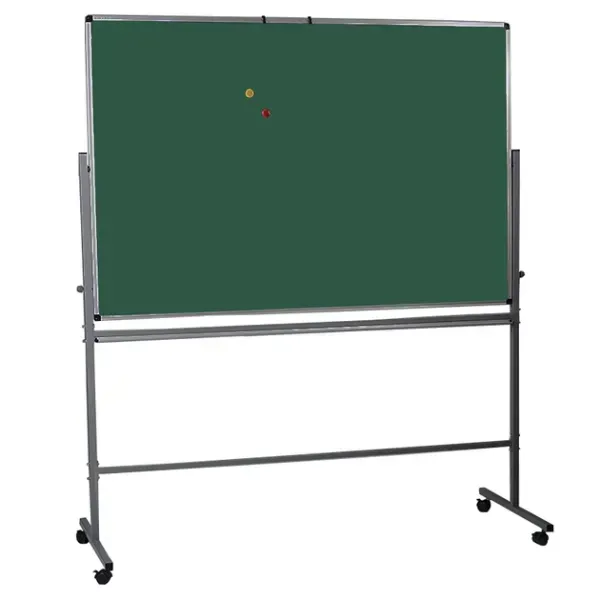 Дошка UkrBoards оборотна крейдова / коліщатка / двостороння 90х120 см (UB-R90х120G) UB-R90x120G фото