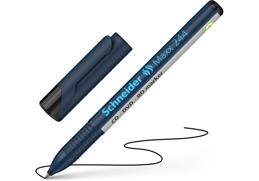 Маркер для CD та DVD SCHNEIDER MAXX 244 0,7 мм в блістері, чорний S72441 фото