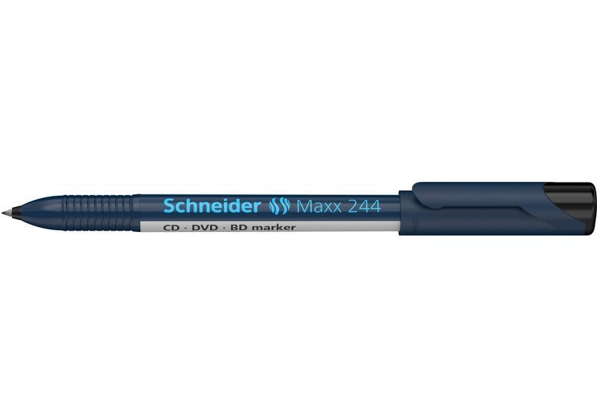 Маркер для CD та DVD SCHNEIDER MAXX 244 0,7 мм в блістері, чорний S72441 фото