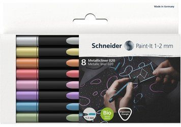 Набір лайнерів металік Schneider Paint-It 1-2 мм 8 шт. ML02011502 фото
