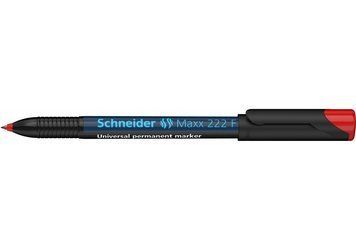 Маркер перманентний (спиртовий) універсальний SCHNEIDER MAXX 222 F 0,7 мм, червоний S112202 фото