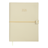 Щоденник датований 2026 PANDORA, A5, бежевий, штуч.шкіра BM.21141-28 фото