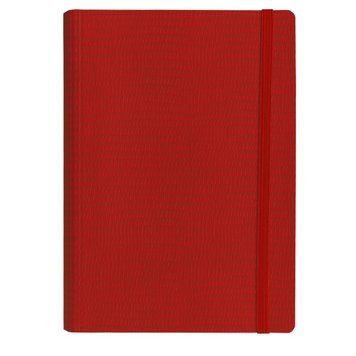 Записна книжка А5 на пружині, в клітинку, Tejo на гумці червона 152/1-FE-0620 фото