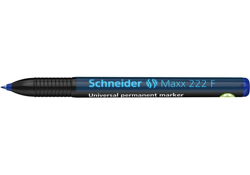 Маркер перманентний (спиртовий) універсальний SCHNEIDER MAXX 222 F 0,7 мм, синій S112203 фото
