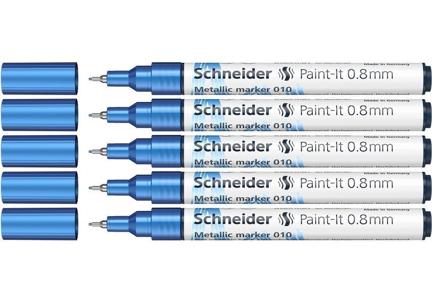 Маркер металік Schneider Paint-It 0,8 мм синій ML01001025 фото