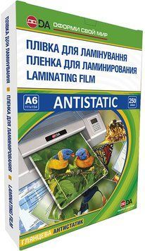 Плівка для ламінації А6 глянцева 250 мкм, 100шт Antistatic 11201011013YA фото