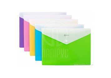 Папка-конверт А4 "Вишиванка" на кнопці, на 2 відділення, асорті O35206-99 фото