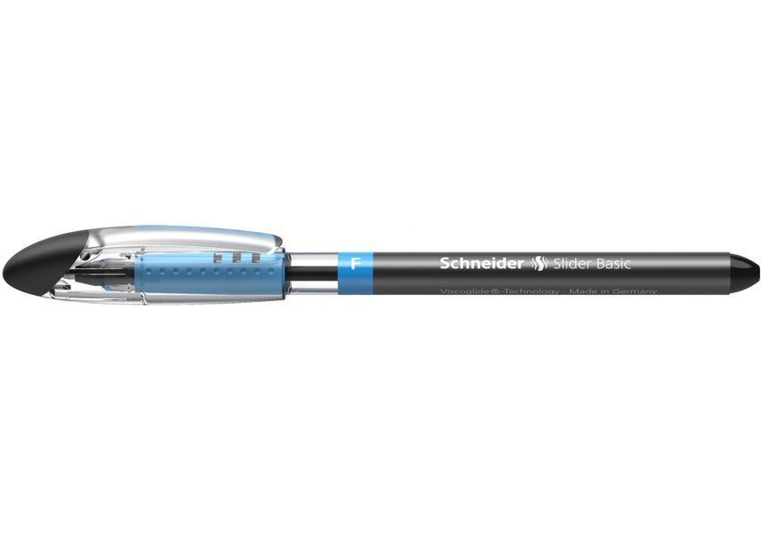 Ручка масляна Schneider SLIDER F чорна S151001 фото