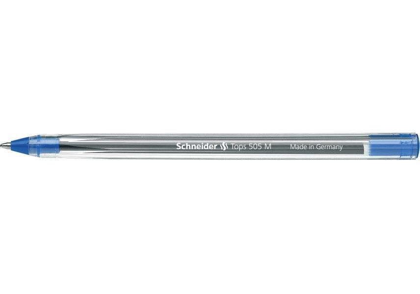 Ручка кулькова Schneider TOPS 505 М синя S150603 фото