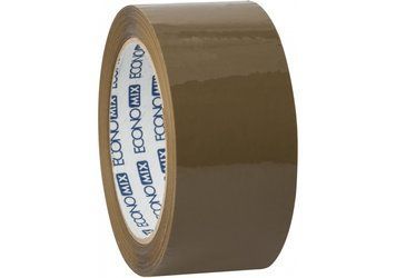 Стрічка клейка пакувальна (скотч) Economix, коричнева, 48мм*100м E40816 фото