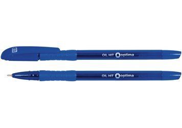 Ручка масляна Optima OIL HIT синя O15630-02 фото