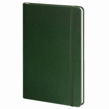 Записна книжка А5 в лінію Twill на гумці зелений 451/1-PE-2240 фото