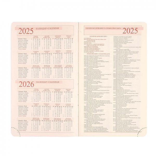 Щоденник 12х20cм дата Leo Planner датований 2025 Identico синій 352 стор 252512 фото